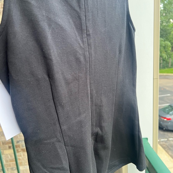 🆕 Nordstrom Rack Black Twist Top XS Rayon Stretch Knit Blouse Work Office Casual - Picture 10 of 13